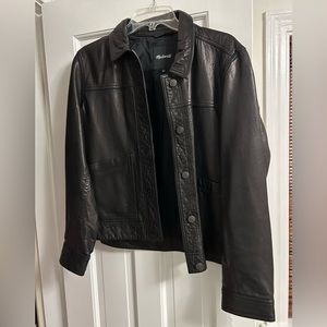 Madewell leather chore jacket